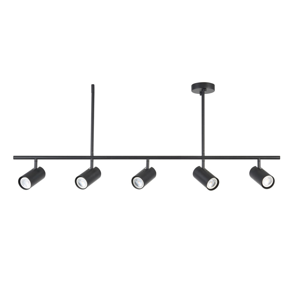 Endon Rez 5 Light Spotlight in Matt Black
