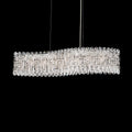 Schonbek Sarella 7 Light Bar Pendant Light with Heritage Crystal in Antique Silver