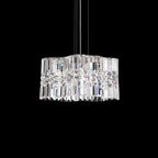 Schonbek Selene 120 Mini Pendant Light in Stainless Steel with Clear Optic Crystal