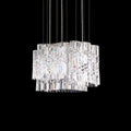 Schonbek Selene 150 Pendant Light in Stainless Steel with Clear Optic Crystal