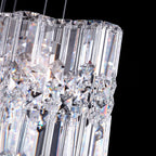 Schonbek Selene 150 Pendant Light in Stainless Steel with Clear Optic Crystal