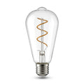 ST64 Vintage Spiral Filament LED Lamp 7W ES / E27 Cap Dimmable Extra Warm White 1800K