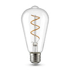 ST64 Vintage Spiral Filament LED Lamp 7W ES / E27 Cap Dimmable Extra Warm White 1800K