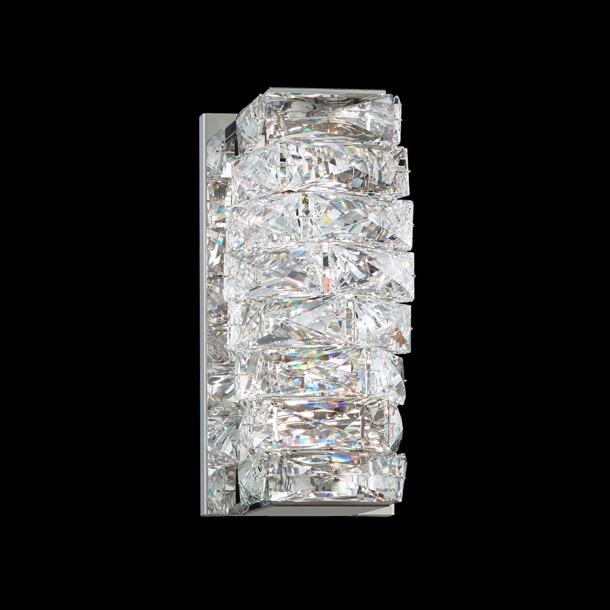Schonbek Glissando Swarovski Crystal Wall Light in Stainless Steel