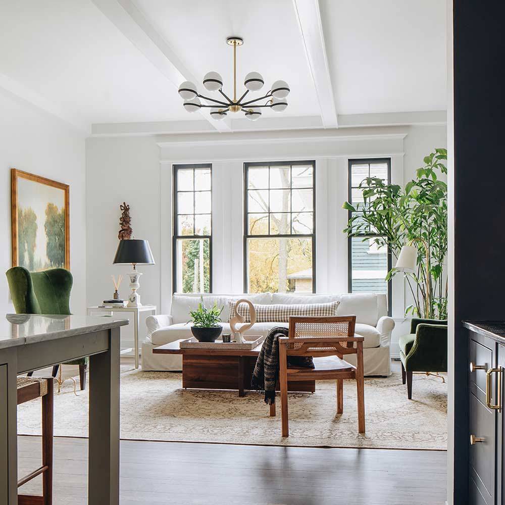 Troy Ace 8 Light Chandelier in Textured Bronze and Brushed Brass