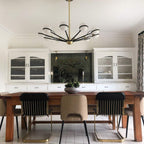 Troy Ace 10 Light Chandelier in Textured Bronze and Brushed Brass
