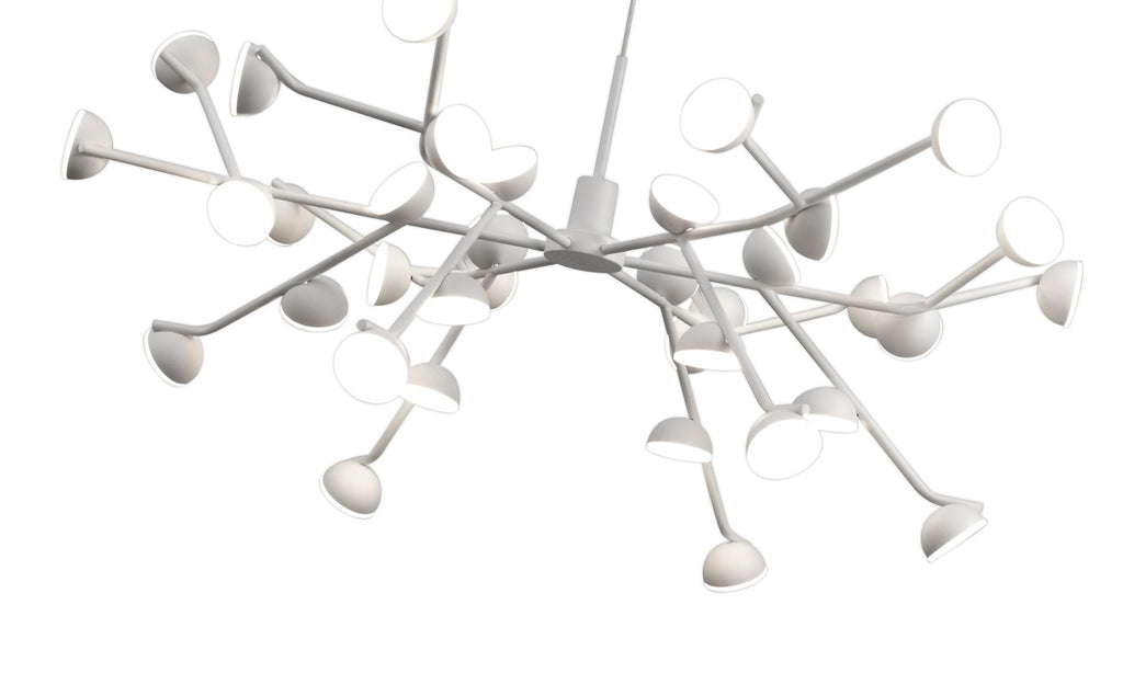 Mantra Adn LED 36 Light Extra Large Ceiling Pendant White Frame