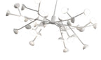 Mantra Adn LED 36 Light Extra Large Ceiling Pendant White Frame