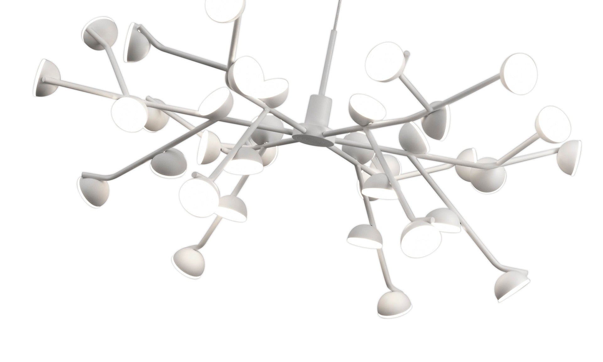 Mantra Adn LED 36 Light Extra Large Ceiling Pendant White Frame