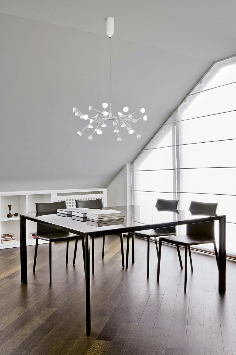 Mantra Adn LED 36 Light Extra Large Ceiling Pendant White Frame