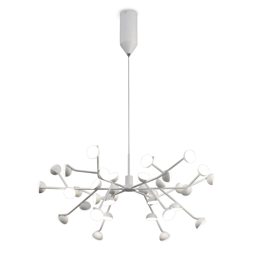 Mantra Adn LED 36 Light Extra Large Ceiling Pendant White Frame
