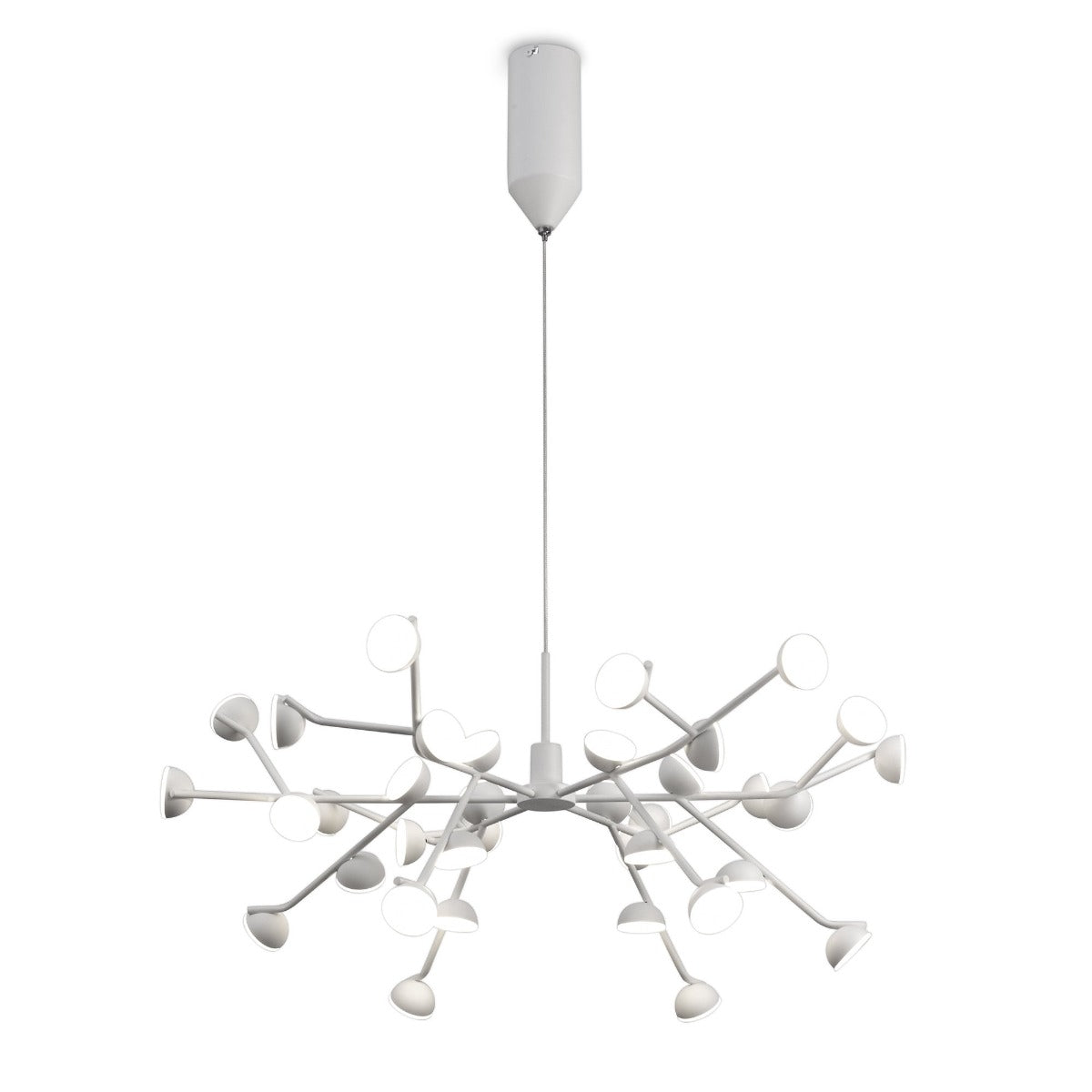 Mantra Adn LED 36 Light Extra Large Ceiling Pendant White Frame