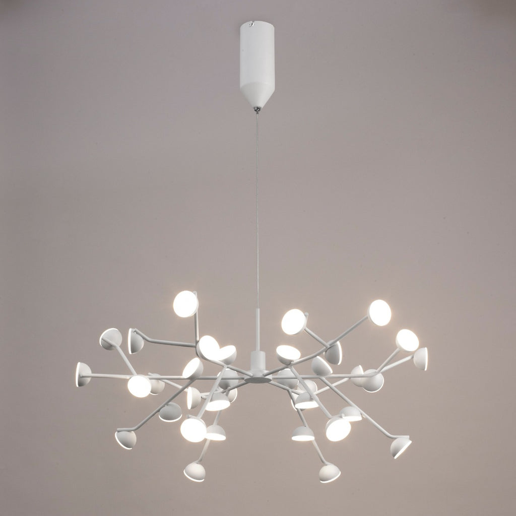 Mantra Adn LED 36 Light Extra Large Ceiling Pendant White Frame