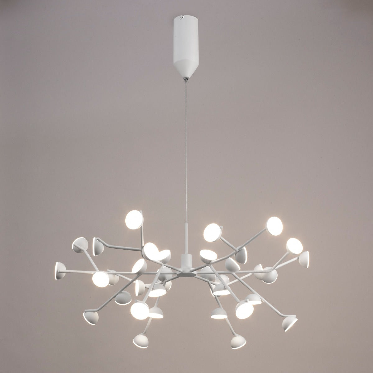 Mantra Adn LED 36 Light Extra Large Ceiling Pendant White Frame