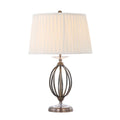 Elstead Aegean Table Lamp in Aged Brass with Ivory Shade