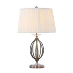Elstead Aegean Table Lamp in Aged Brass with Ivory Shade