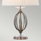 Elstead Aegean Table Lamp in Aged Brass with Ivory Shade
