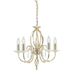Elstead Aegean 5 Light Ceiling Light in Polished Brass