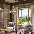 Kichler Ahrendale 4 Light Pendant Light in Anvil Iron
