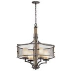 Kichler Ahrendale 4 Light Pendant Light in Anvil Iron