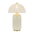 Alora Mood Crosby Table Lamp in Satin Cream & Brushed Gold