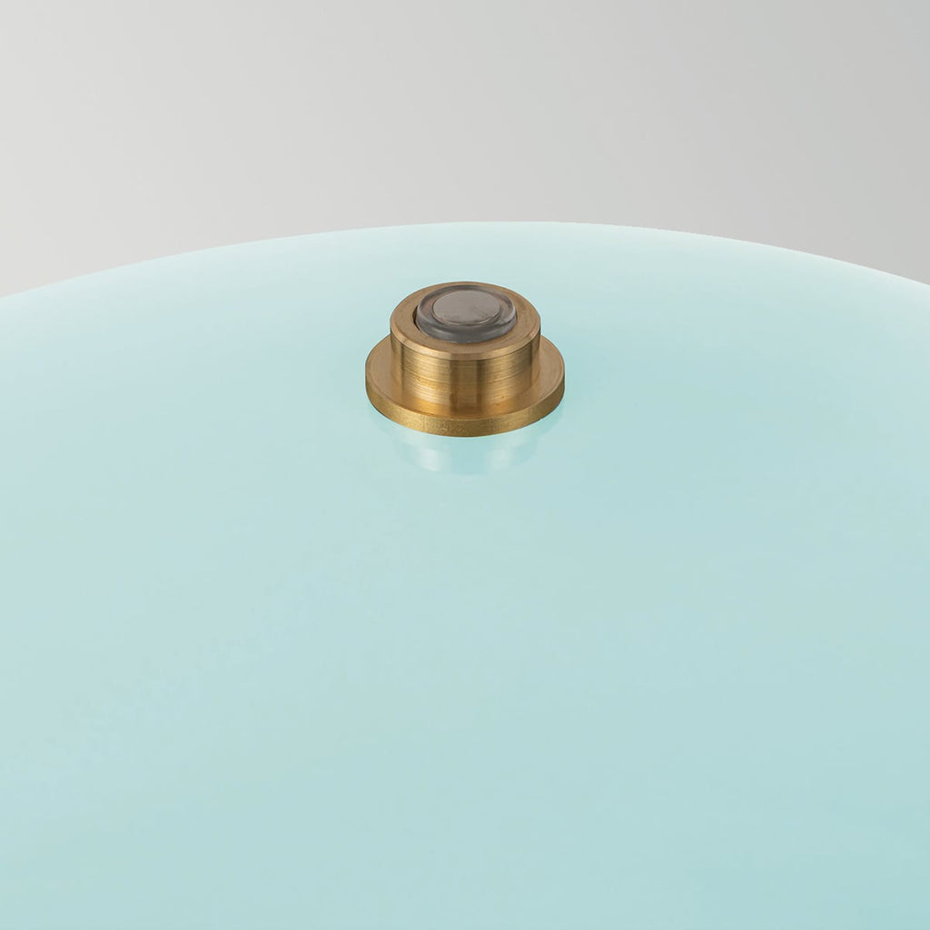 Alora Mood Poppy LED Medium Table Lamp in Cerulean Light Blue