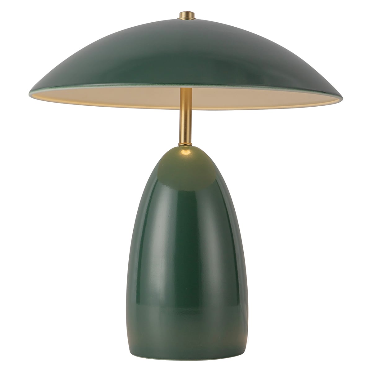 Alora Mood Poppy LED Medium Table Lamp in Pine Green