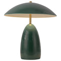 Alora Mood Poppy LED Medium Table Lamp in Pine Green