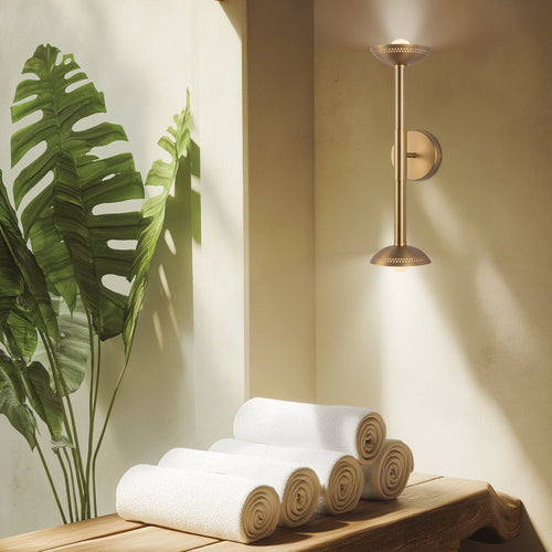Alora Mood Arden 2 Light LED Wall Light in Brushed Gold