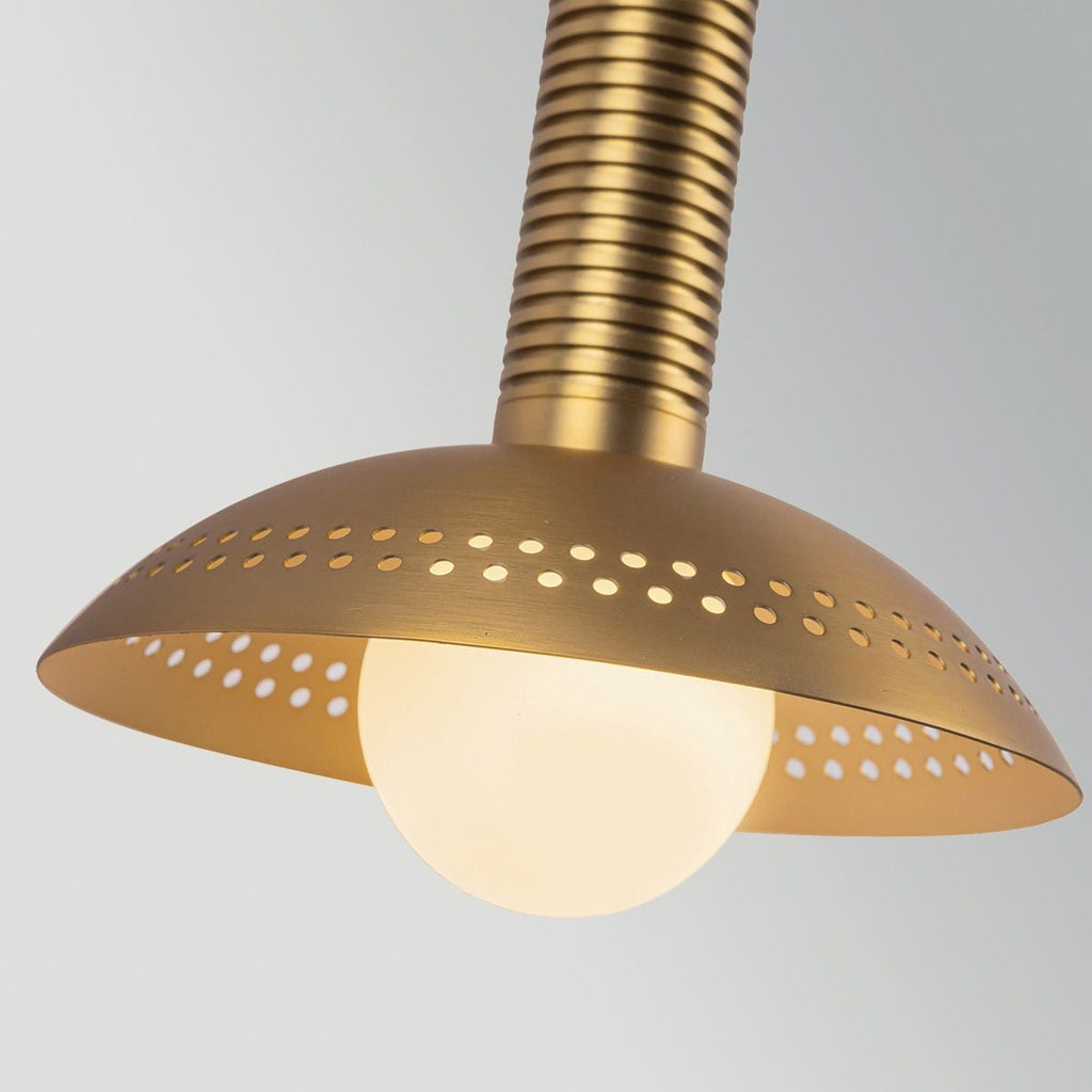 Alora Mood Arden 2 Light LED Wall Light in Brushed Gold