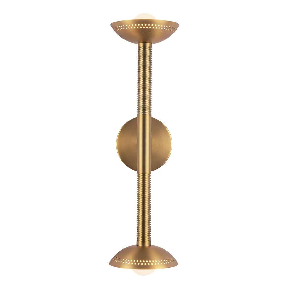 Alora Mood Arden 2 Light LED Wall Light in Brushed Gold