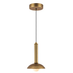 Alora Mood Arden LED Mini Pendant in Brushed Gold