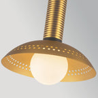 Alora Mood Arden LED Mini Pendant in Brushed Gold