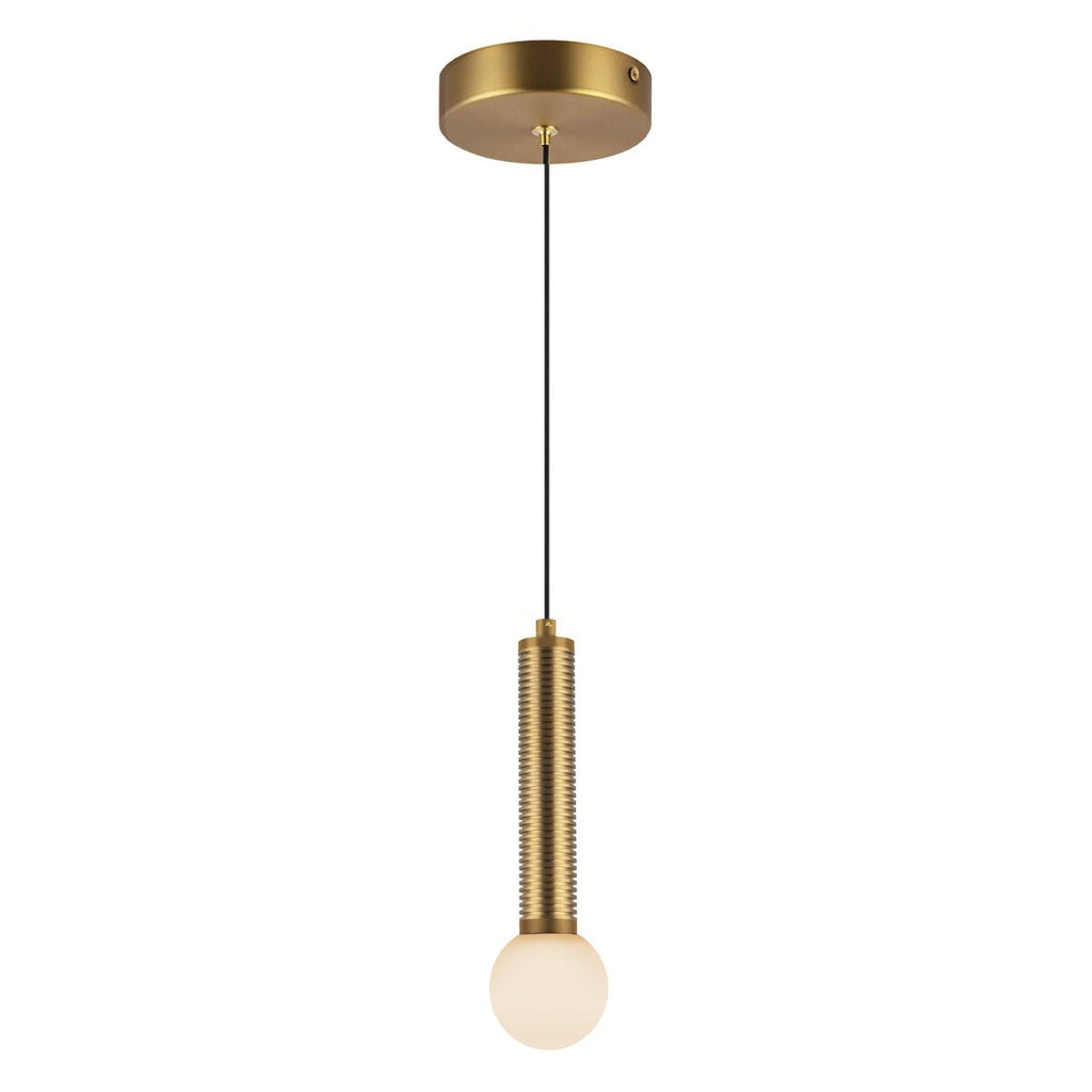 Alora Mood Arden LED Mini Pendant in Brushed Gold
