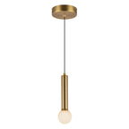 Alora Mood Arden LED Mini Pendant in Brushed Gold
