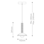 Alora Mood Arden LED Mini Pendant in Brushed Gold