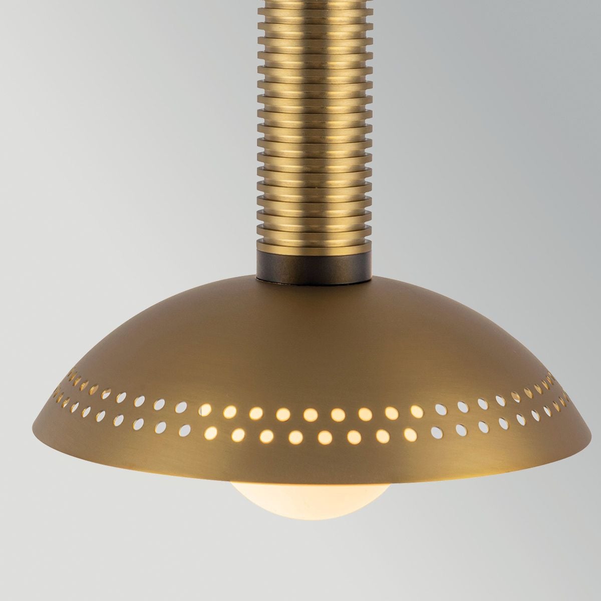 Alora Mood Arden LED Mini Pendant in Brushed Gold