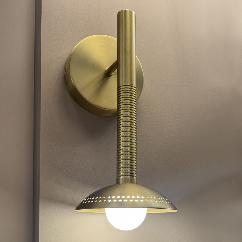 Alora Mood Arden LED Wall Light in Brushed Gold