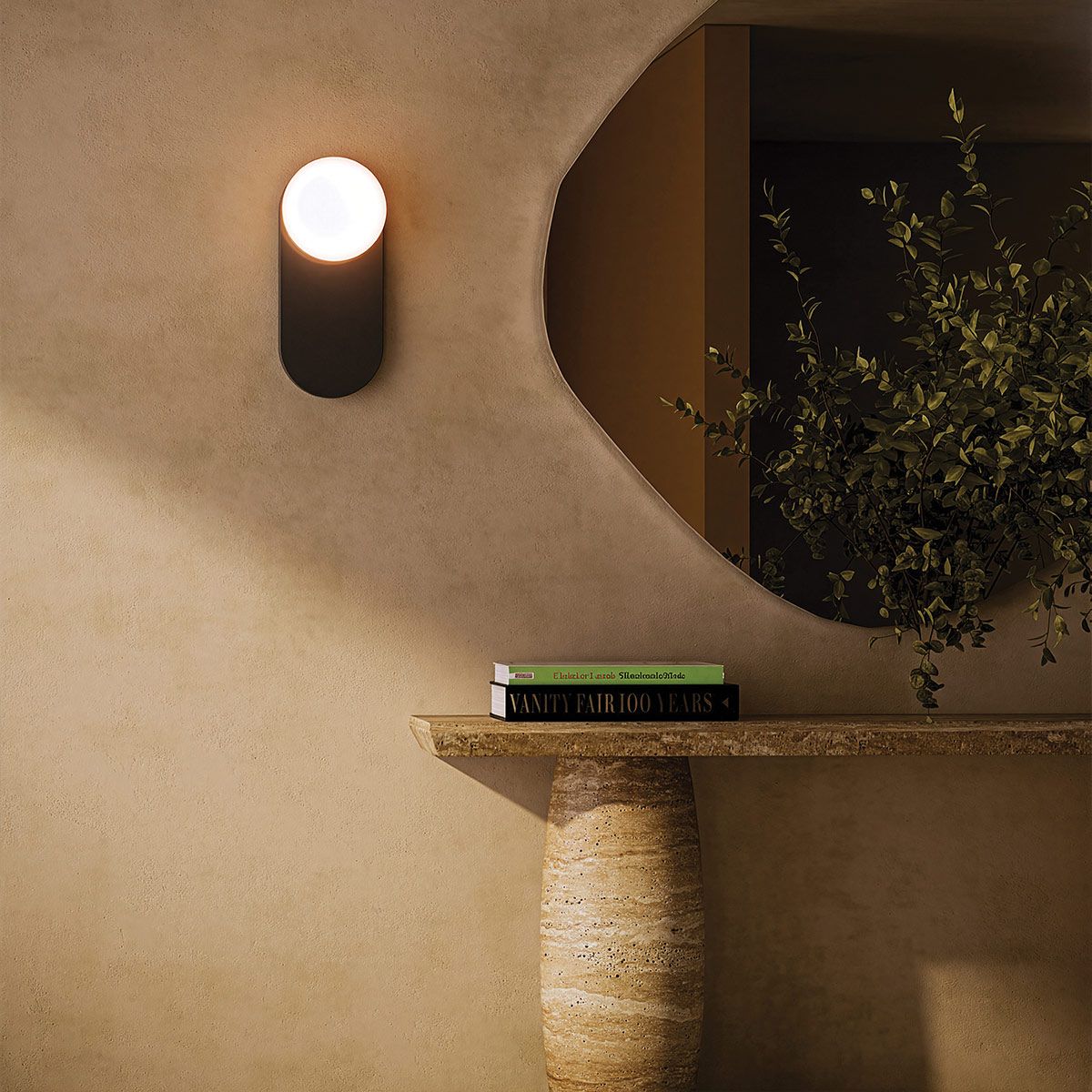 Alora Mood Ariel Wall Light in Matte Black