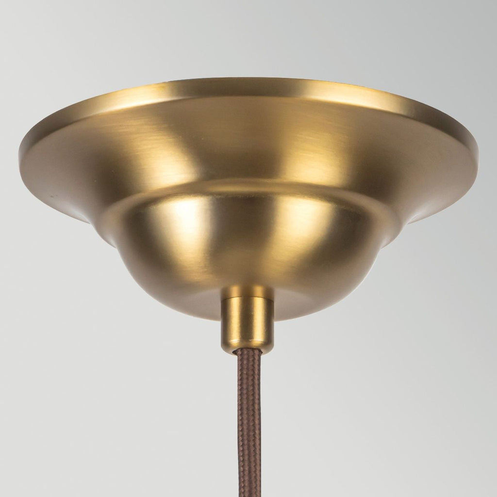 Alora Mood Crosby 4 Light Pendant in Satin Cream & Brushed Gold