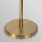 Alora Mood Crosby Floor Lamp in Satin Cream & Brushed Gold