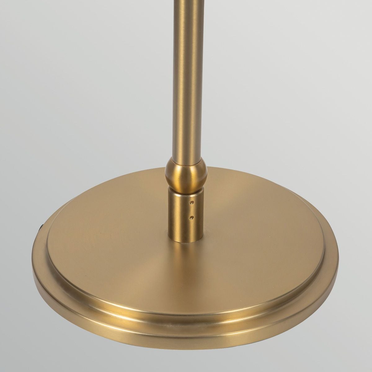 Alora Mood Crosby Floor Lamp in Satin Cream & Brushed Gold