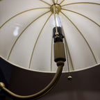 Alora Mood Crosby Floor Lamp in Satin Cream & Brushed Gold