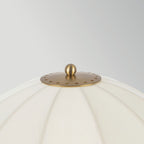 Alora Mood Crosby Table Lamp in Satin Cream & Brushed Gold