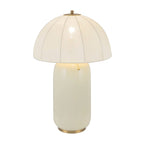 Alora Mood Crosby Table Lamp in Satin Cream & Brushed Gold
