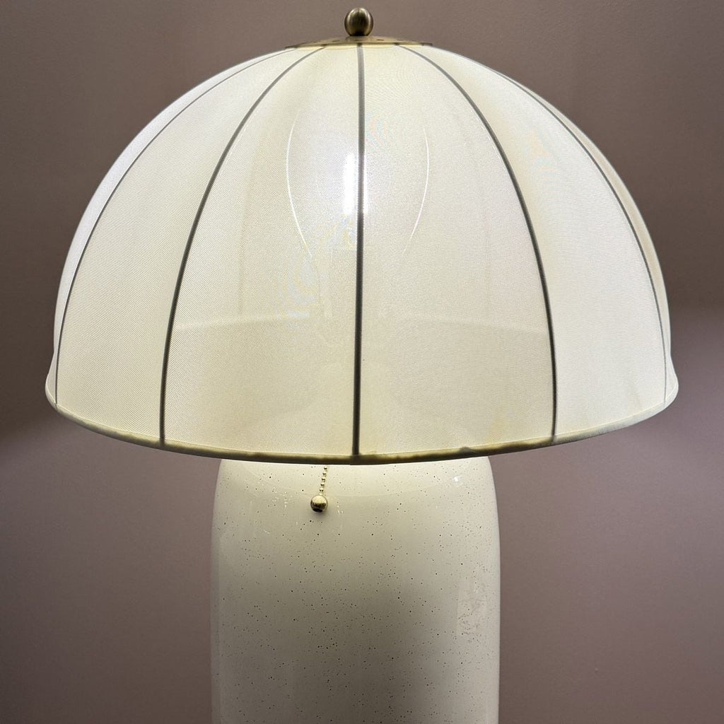 Alora Mood Crosby Table Lamp in Satin Cream & Brushed Gold