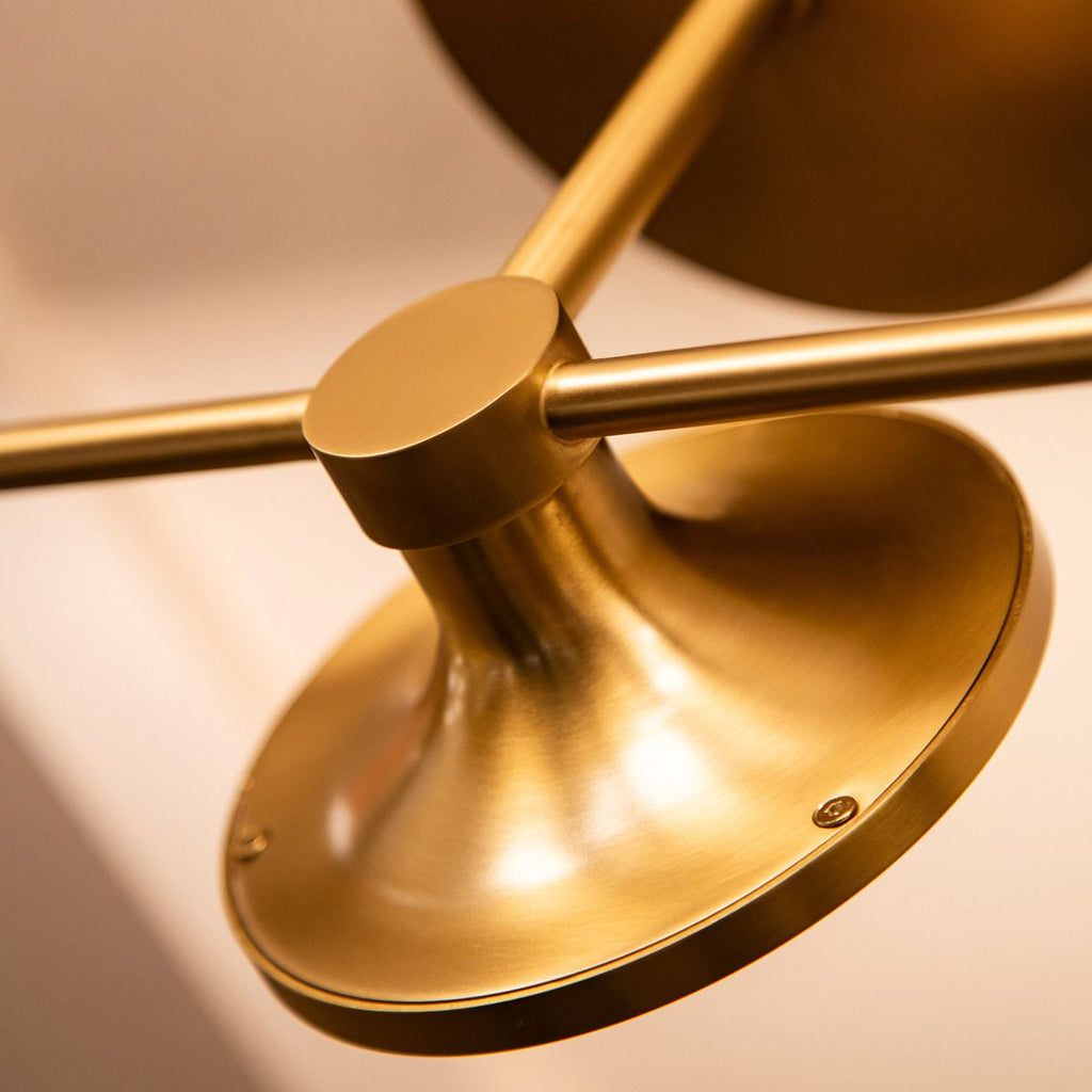Alora Mood Issa 3 Light LED Wall Light in Brushed Gold