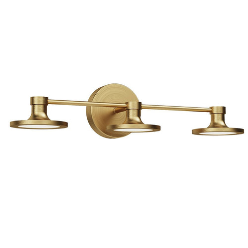 Alora Mood Issa 3 Light LED Wall Light in Brushed Gold