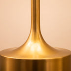 Alora Mood Issa Floor Lamp in Brushed Gold and Ivory Linen