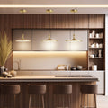 Alora Mood Issa LED Medium Pendant in Brushed Gold